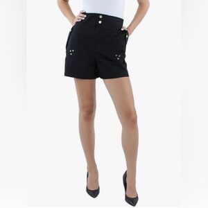 Lauren Ralph Lauren Women's Twill Shorts 12, Black